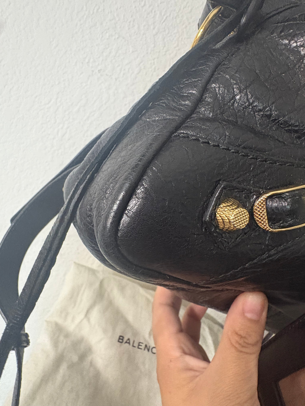 Balenciaga black town/city bag