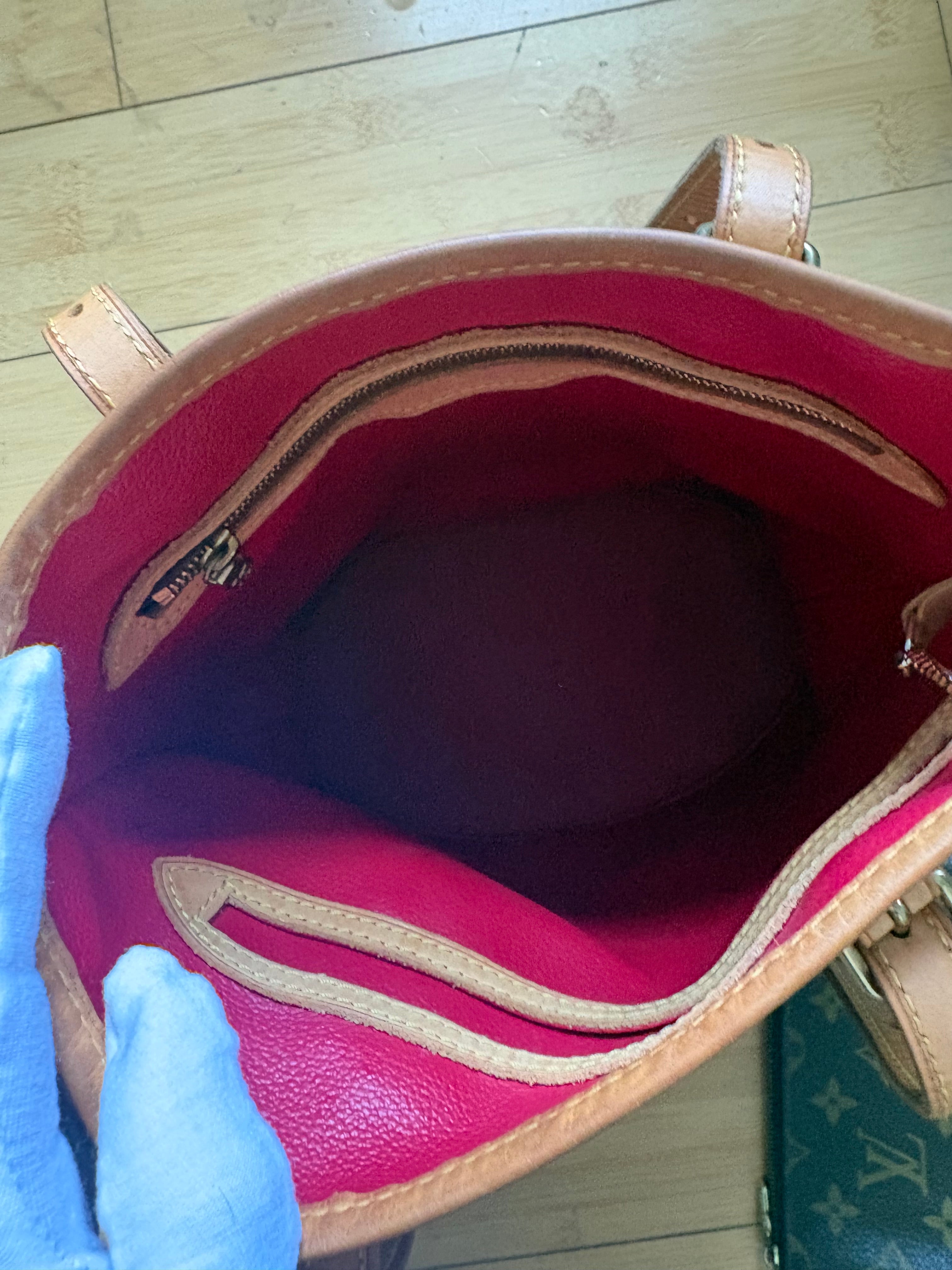 Louis vuitton Murakami cherry bucket bag and pouch