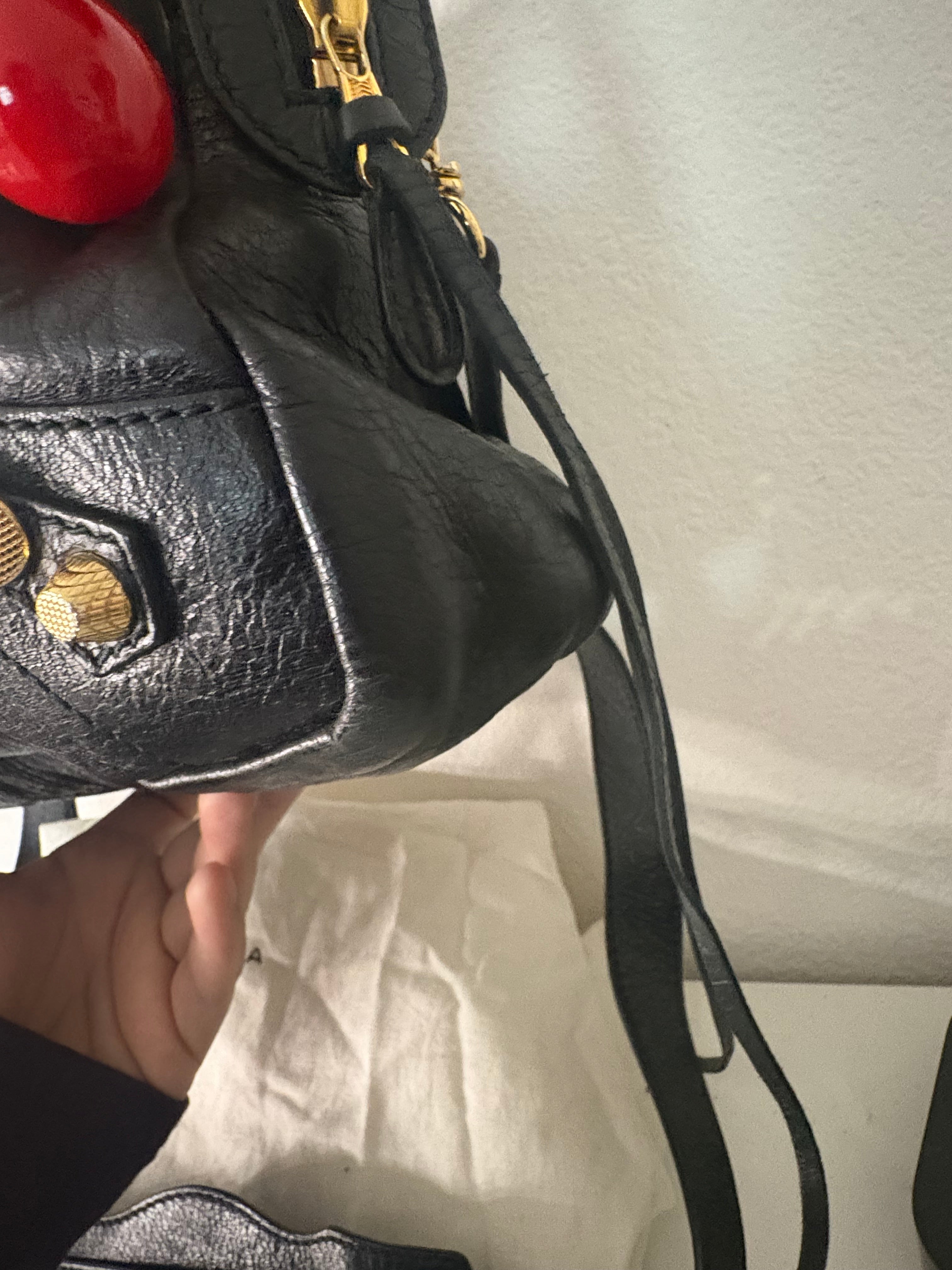 Balenciaga black town/city bag