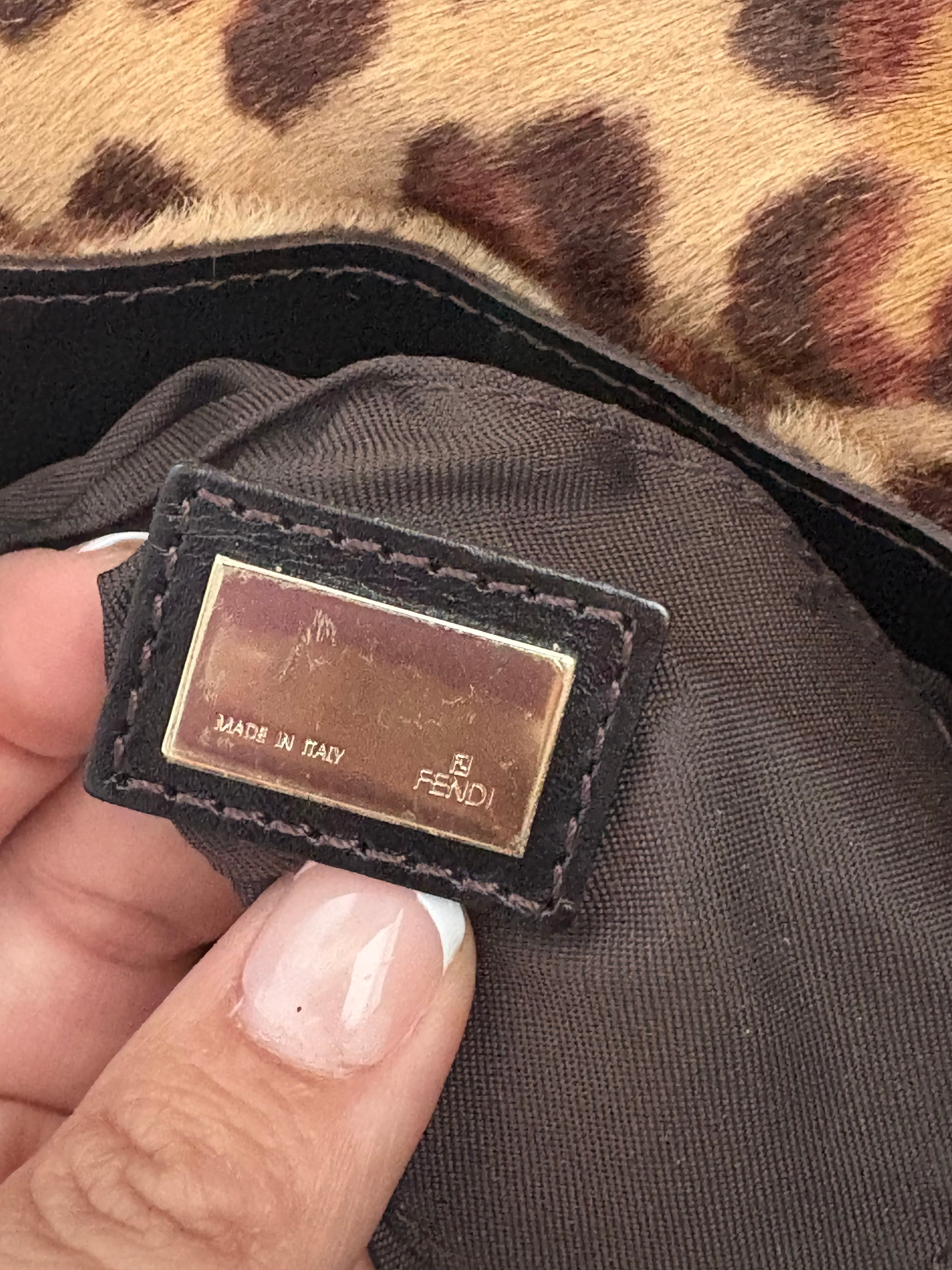 FENDI LEOPARD SHOULDER BAG