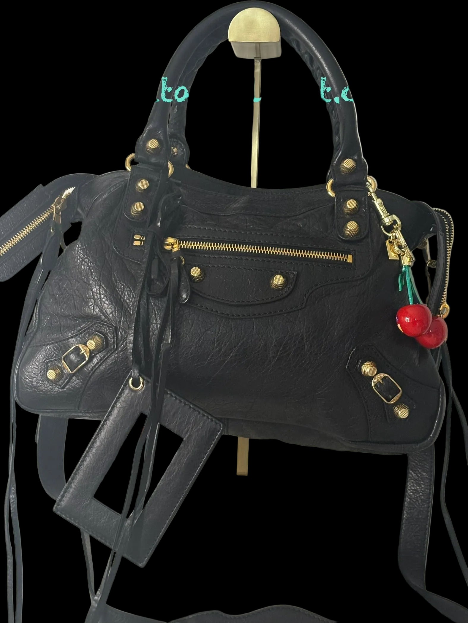 Balenciaga black town/city bag