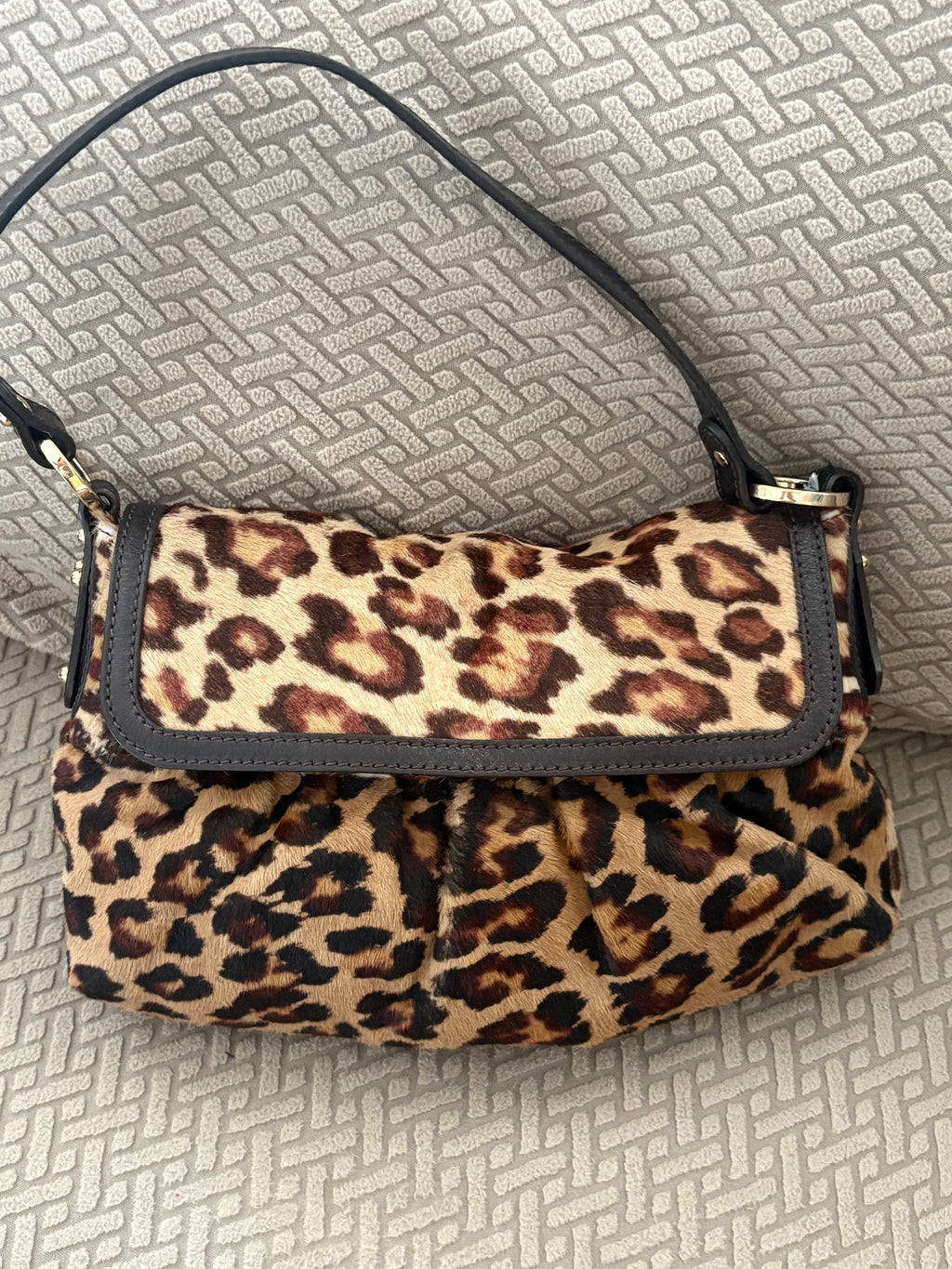 FENDI LEOPARD SHOULDER BAG