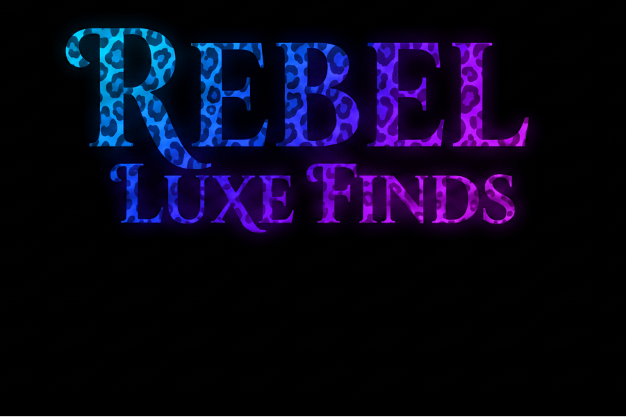 Rebel Luxe Finds Logo - Ombré Blue to Purple Cheetah